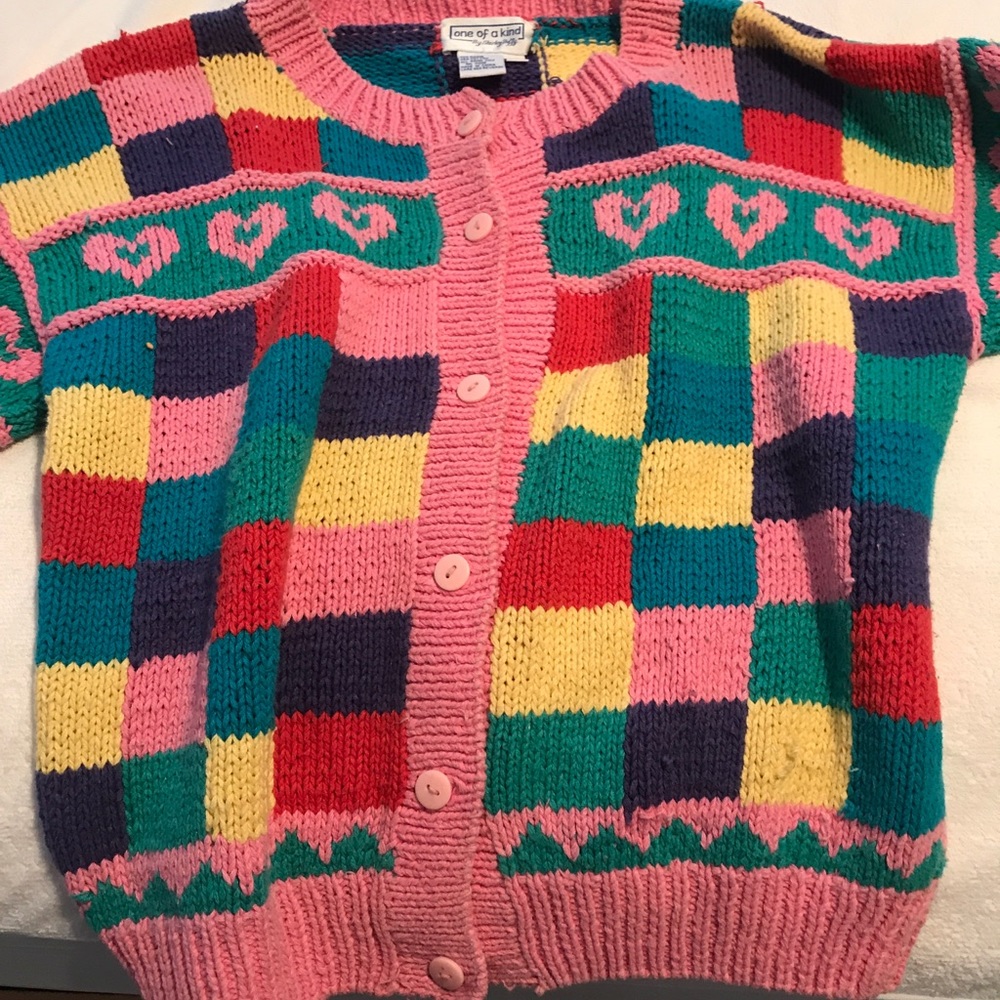 4T Hand knitted little girl’s sweater